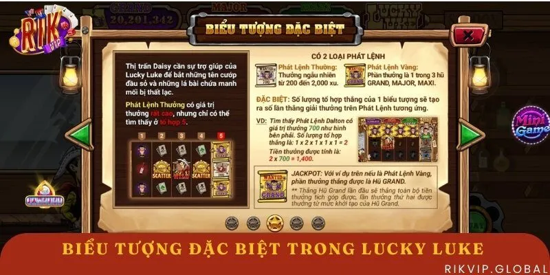 2 biểu tượng đặc biệt trong Lucky Luke  